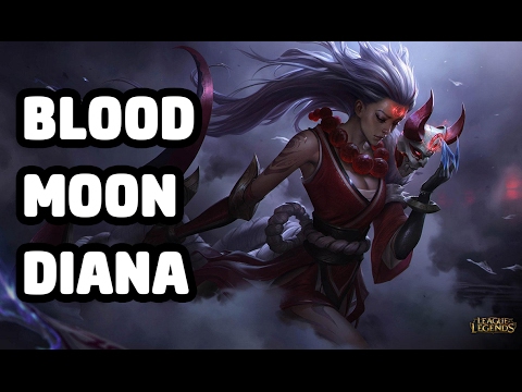 BLOOD MOON DIANA SKIN SPOTLIGHT - LEAGUE OF LEGENDS