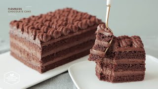 촉촉한 나라의 촉촉한~ 초콜릿 케이크 (No 밀가루) 만들기 : Flourless Moist Chocolate Cake Recipe | 4K | Cooking tree