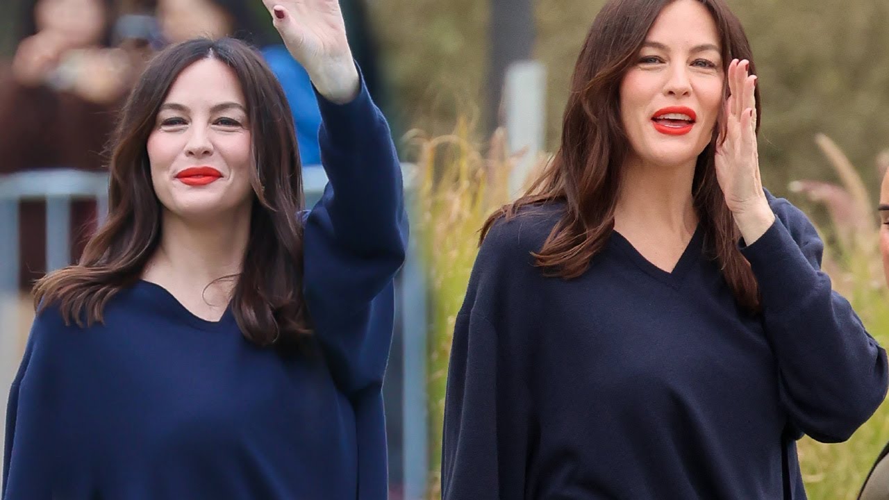 Liv Tyler at the Loewe Womenswear SS-2026 Paris Fashion Week