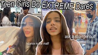 Teen GIrls Do EXTREME Dares *asking a guy out infr