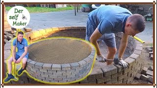 Hochbeet selber bauen/ Hochbeet aus Stein selber bauen/ Hochbeet im Garten anleg