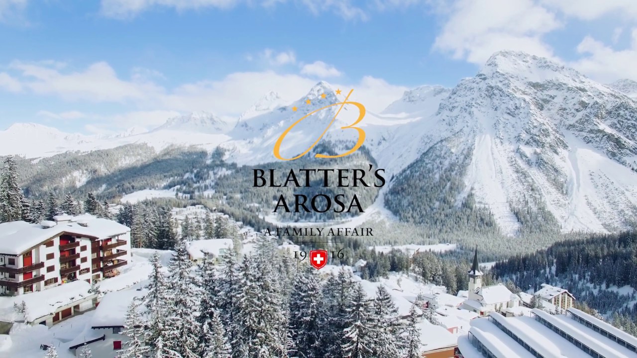 Blatter's Hotel: Drohnenflug über Arosa im Winter