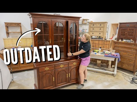 Old China Hutch Gets Modern Makeover | Updating OLD FURNITURE