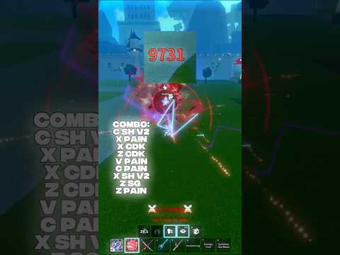 BEST PAIN REWORK COMBO!!🔥😱 #roblox #bloxfruits #pain #bloxfruitupdate #shorts