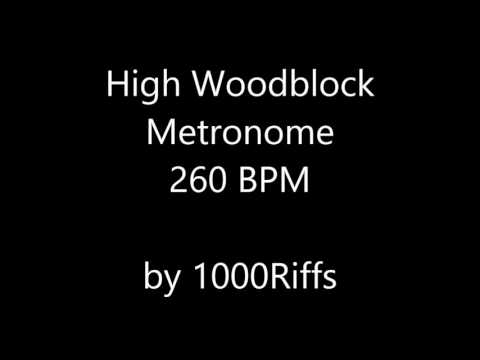 High Woodblock Metronome 260 BPM - Beats Per Minute