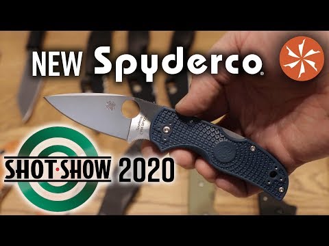 New Spyderco Knives at SHOT Show 2020 - KnifeCenter Coverage