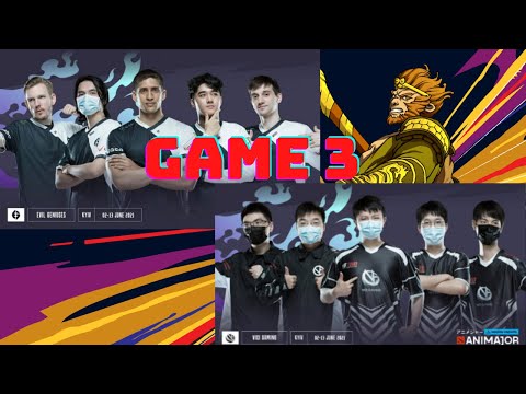 EG vs VG Game 3 | Bo3 | WePlay AniMajor DPC 2021 | DOTA 2 | HD | LB Semifinals