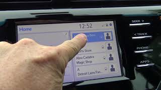 Toyota how-to: add & change & delete contacts on home screen