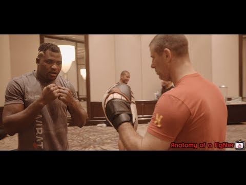UFC Heavyweight Francis "The Predator" Ngannou working on his Jiu-Jitsu