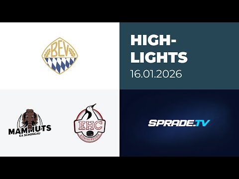 16.01.2026 - Highlights - Schongau Mammuts vs. EHC Königsbrunn
