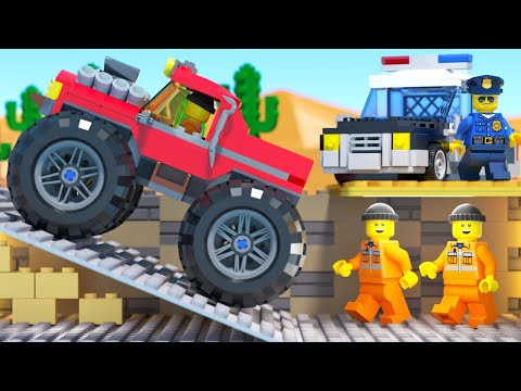 LEGO Prison Break in Desert - Police Chase