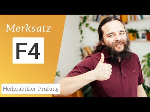 Merksatz zur F4 - Heilpraktiker für Psychotherapie