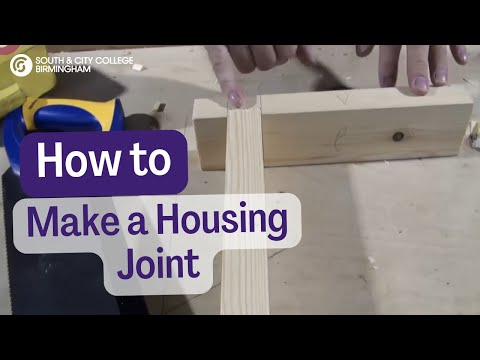 How To | Make a Housing Joint | Carpentry | South & City College Birmingham