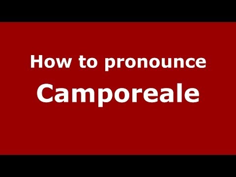 How to pronounce Camporeale (Italian/Italy) - PronounceNames.com