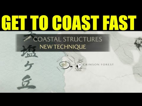 Ghost of Yotei - How to get to coastal structures | THE PATH OF THE KUSARIGAMA