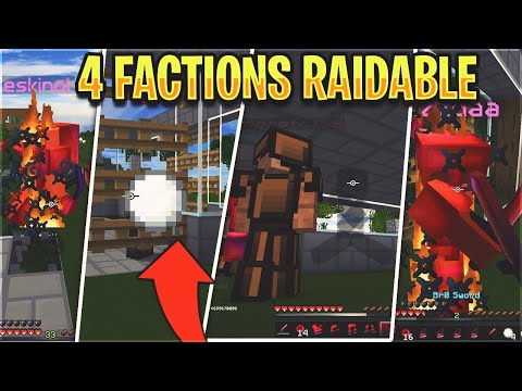 making 4 FACTIONS RAIDABLE in one video... (INVIS RAIDING, OP SNOWBALLS, & NOOBS) | Minecraft HCF