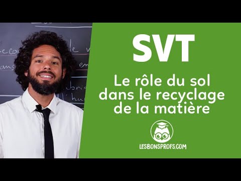 Le rôle du sol dans le recyclage de la matière
