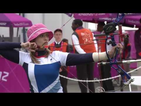 Archery - Brown (Great Britain) v Rubio Larrion (Spain) - Women's Ind. Compound Open - London 2012