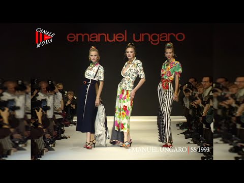 EMANUEL UNGARO Spring Summer 1993 Paris 4K - Canale Moda