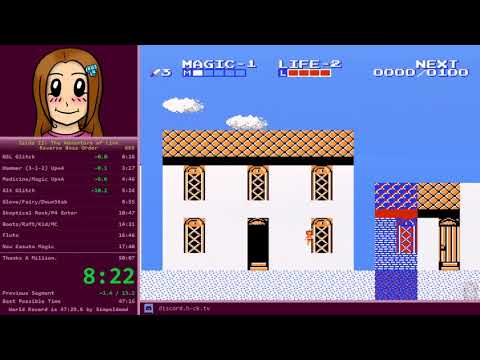 Zelda 2 - Reverse Boss Order Speedrun in 49:49.700