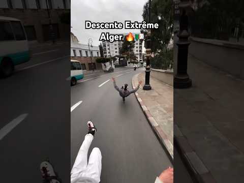 Descente Extr&ecirc;me en Rollers sur Alger 🇩🇿#algerie #dz #rollerskating #descente #downhill #alger