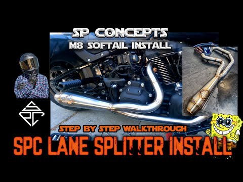 How to Install SP Concepts Lane Splitter Exhaust on Milwaukee 8 FXLRS