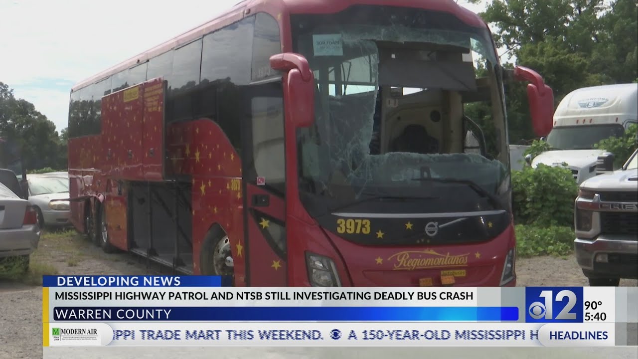 NTSB investigates bus crash in Mississippi that killed 7, injured dozens