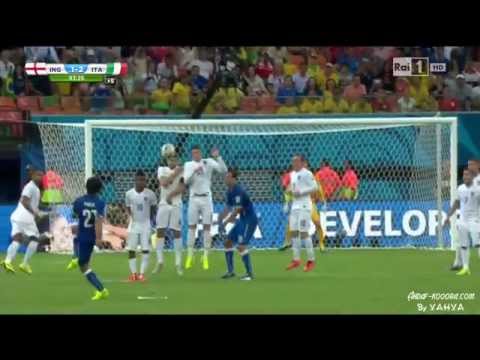 Pirlo INCREDIBLE Free Kick HD - Italy vs England @ World Cup 2014