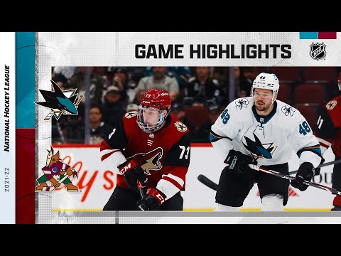 Sharks @ Coyotes 3/30 | NHL Highlights 2022