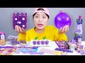 Purple Food Giant Jelly Candy Mukbang DONA