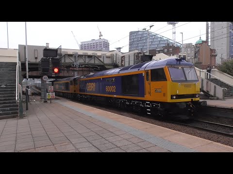 Manchester Rail with 68026, 66750, 60002/021, 66596, 56090, 66013, Thursday 29/07/2021