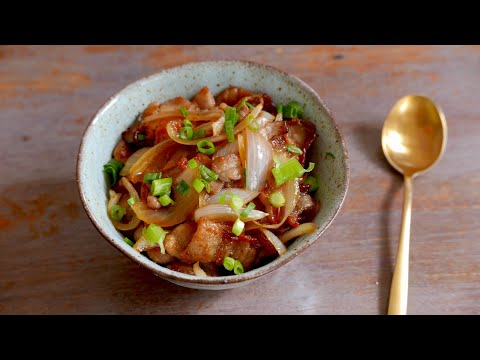Pork Teriyaki Don Rice Bowl | wa's Kitchen