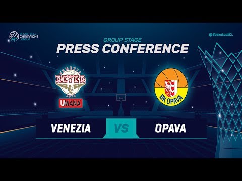 Umana Reyer Venezia v Opava - Press Conference - Basketball Champions League 2018-19