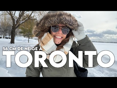 Toronto sous la neige | 56 cm en 24h & la plus grosse tempête depuis des années ❄️