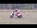 TVs Scooty Pep Plus Learning How To Ride A Scooty Practicing In A Safe And Controlled Environment