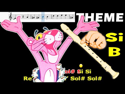 THE PINK PANTHER THEME | LA PANTERA ROSA | Flauta Dulce Fácil | TUTORIAL | Easy Flute Recorder