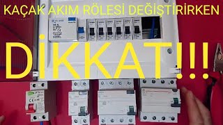 Kaçak akım rölesi nasıl değiştirilir ve dikkat..!
