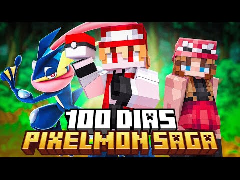 SOBREVIVI 100 DIAS NO PIXELMON SAGA DO MINECRAFT  - O FILME