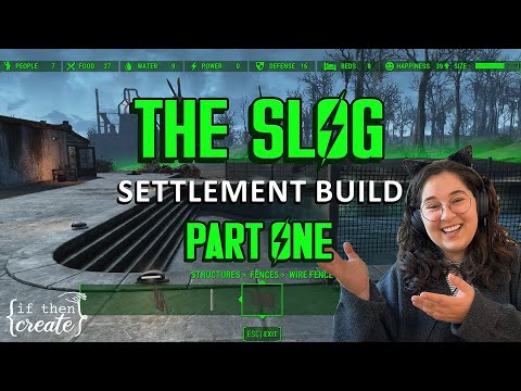 The Slog - PART ONE - a cozy fallout 4 settlement build! (no mods)