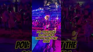 Carnival adults only 80s party #carnivalcruise #adultsonly #cruiseship #travel #travelvlog #cruise