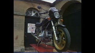 Dave Minton on the telly!  Alright, not a Laverda, but nice to see Dave at work.