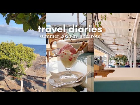 travel diaries summer 2023 in lanzarote 🏖️ [part 2] | shopping, volcano visit, exploring beaches