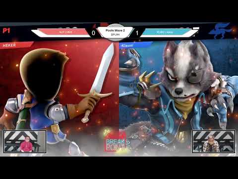Breakpoint Ultimate FOUR Pools - ALP | HEK (Mii Swordfighter) vs. Josui (Wolf)