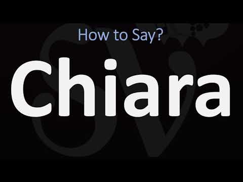 How to Pronounce Chiara? (CORRECTLY) Italian Name Pronunciation (CLAIRE)