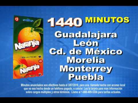 Naranja Tarjeta Telefonica Prepagada - Naranja Prepaid Calling Card