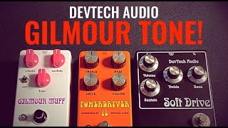 Video thumbnail for David Gilmour´s classic tones with DevTech Audio Soft Drive, Powerdriver and Gilmour Muff! by gilmourish