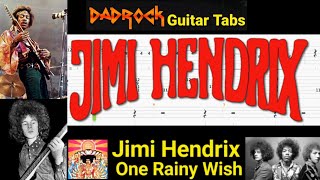 One Rainy Wish - Jimi Hendrix - Guitar + Bass TABS Lesson