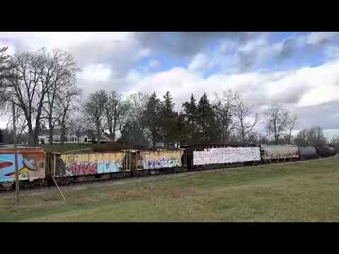 Big train with 3 locomotives grafton & upton railroad