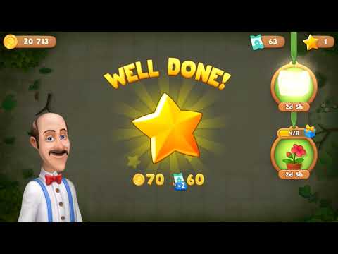 Gardenscapes Level 1062 With No Boosters - Bonus Scene With Austin