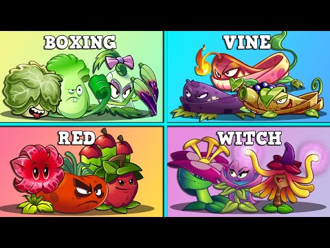 Random 4 Team Plants Battlez - Which Teams Will Win? - PvZ 2 Challenge